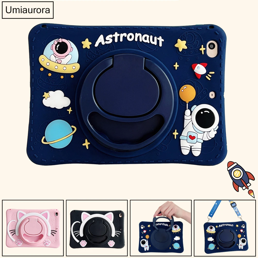 

For Samsung Galaxy Tab A A8 10.5 SM-X200 SM-X205 T290 A7 Lite SM-T220 SM-T500 Silicone Tablet Case Kids Cartoon Shockproof Cover