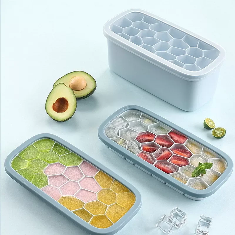 

Nordic Style Multifunctional Ice Box Ice Cube Mold Food Grade Silicone Material Reusable Easy To Clean Portable Ice Mold Tools