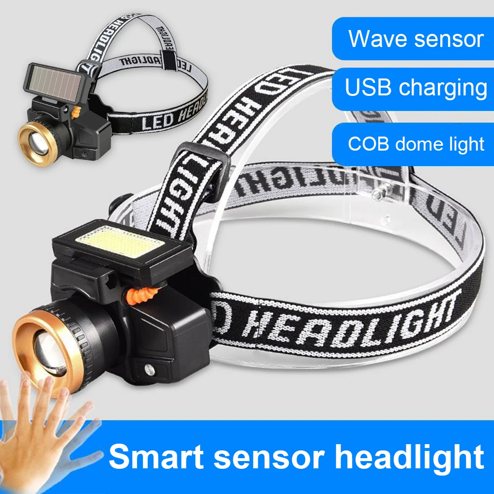 

Motions Headlamp Brightness Dimmable Head Mounted Torch Headlight Outdoor Camping Hiking Cycling Hunting Insect