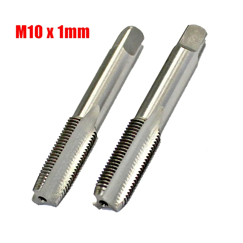 

2pcs Hand Thread Tap HSS Metric Taper And Plug Tap Right Hand Thread Pitch Metric Screw Tap Drill Thread Tool M10X 1mm