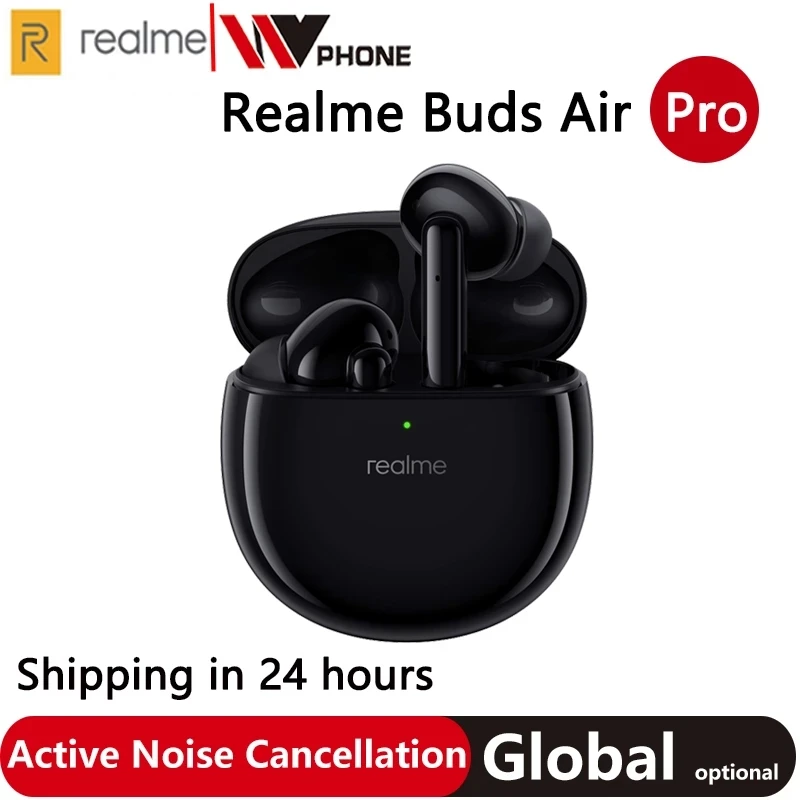 

global version realme Buds Air Pro TWS Earphone Blutooth 5.0 Active Noise Cancellation Dual Mic realme for realme 7 Pro 7i 6 Pro