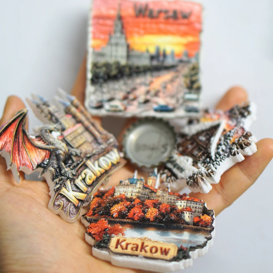 Магниты на холодильник для путешествий Krakow, Польские магниты на холодильник, Краковские живописные магниты на холодильник, Польские живописные магниты на холодильник, домашний декор, Pho (art.: 3920ce45bfe14) - 3920ce45bfe14