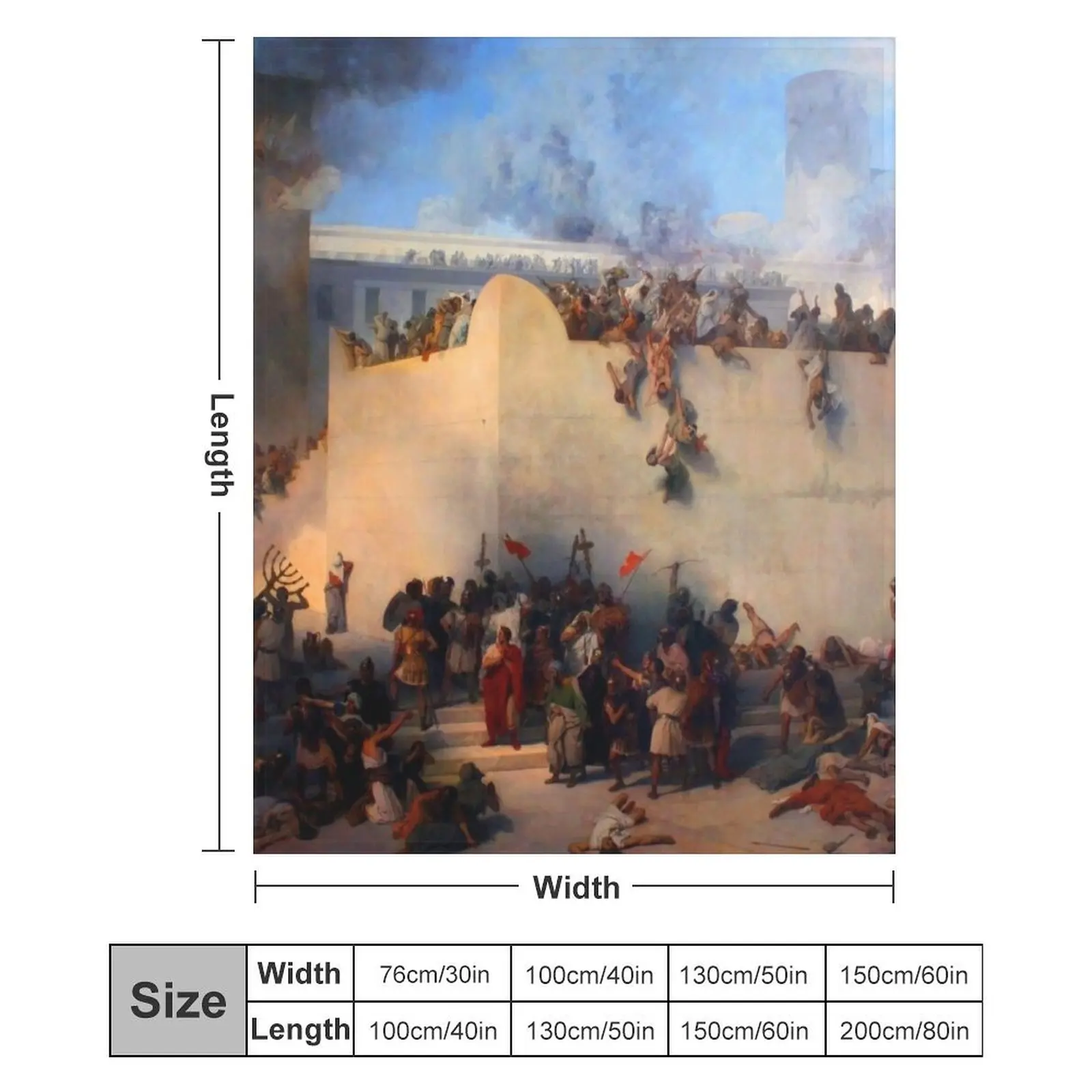 Дыхание храма Иерусалима - Одеяло Francesco Hayez самое мягкое термобелье для