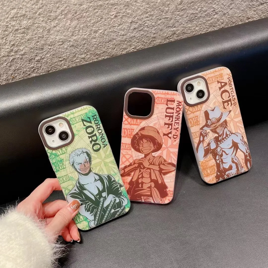 

Ones Pieces Luffys Roronoas Zoros Portgass Phone Cases For iPhone 14 13 12 11 Pro Max Back Cover