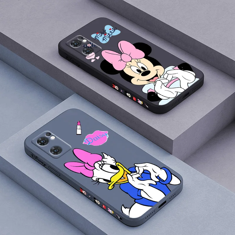 

Disney Mickey Mouse Hearts Phone Case For Huawei Honor 60 SE 50 30S 20 20E 10X 10i 9X 9C 9S 8A Liquid Left Rope Funda Cover Soft