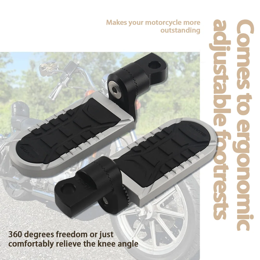 Для Harley Dyna Farboy Sportster 883 мотоциклетная Передняя и задняя подножка Регулируемая