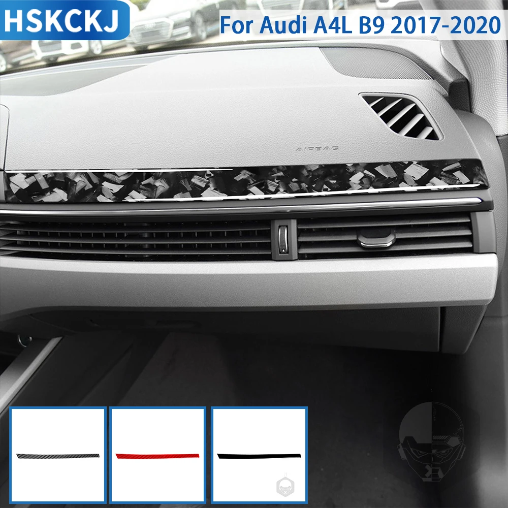 Аксессуары из углеродного волокна для Audi A4 A4L B9 2017 2018 2019 2020 Автомобильный интерьер