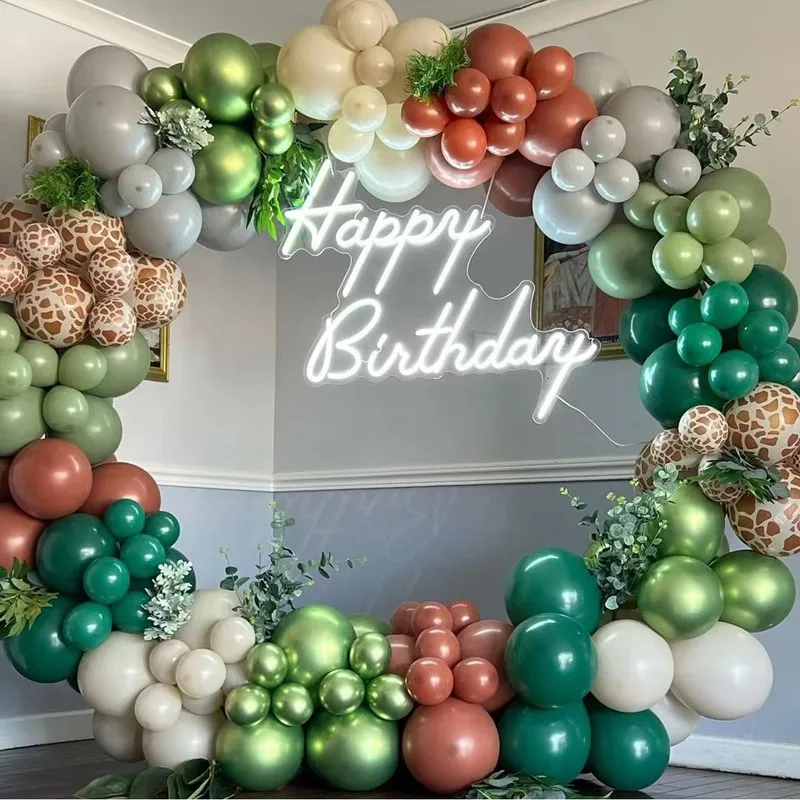 

Воздушный шар в стиле джунглей и сафари, гирлянда с искусственными листьями пальмы для детской вечеринки, украшения для праздника