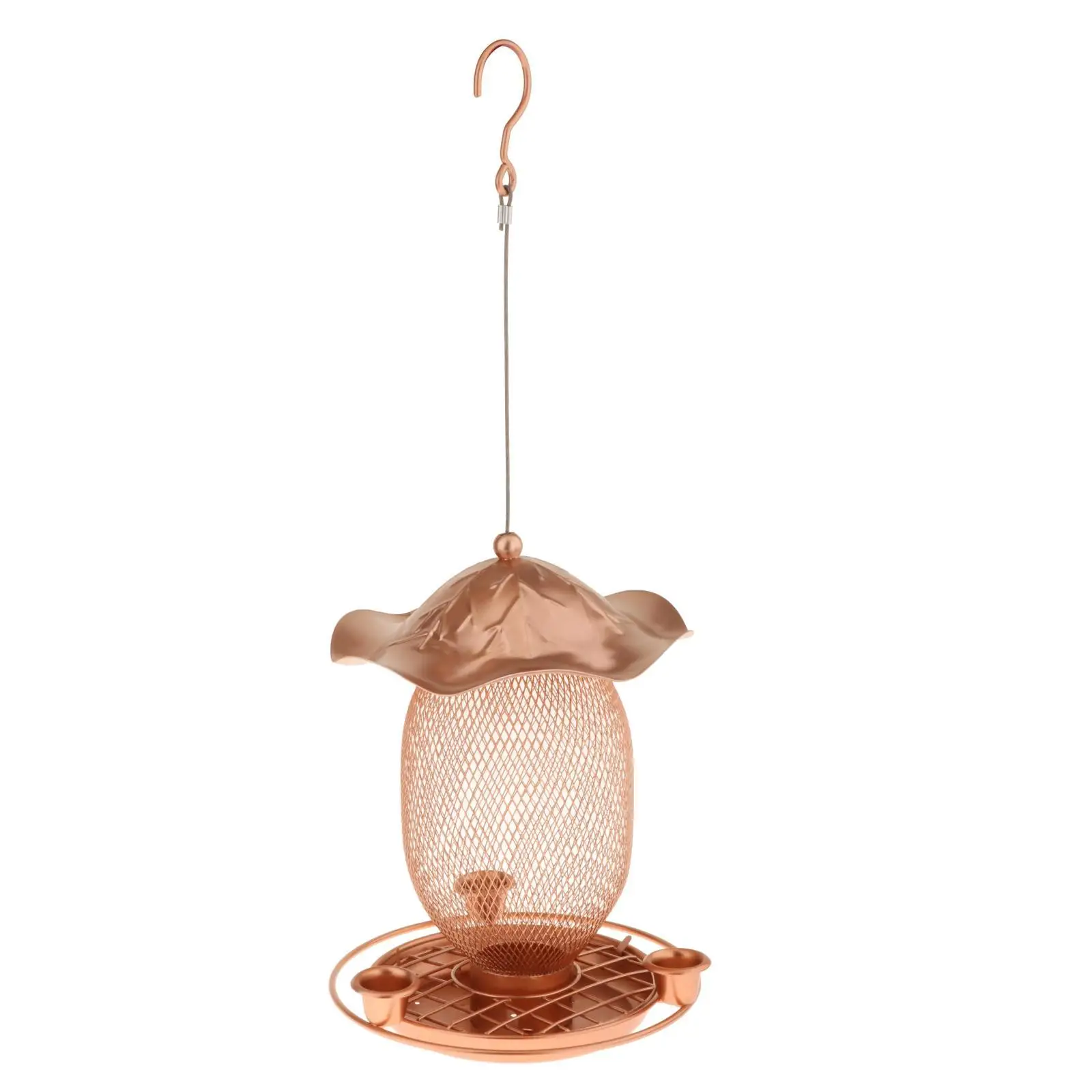 Cage Outdoor Hanging Squirrel Bird Feeders Bird Feeder For Finch Blue Jay Cardinal Backyard Garden
