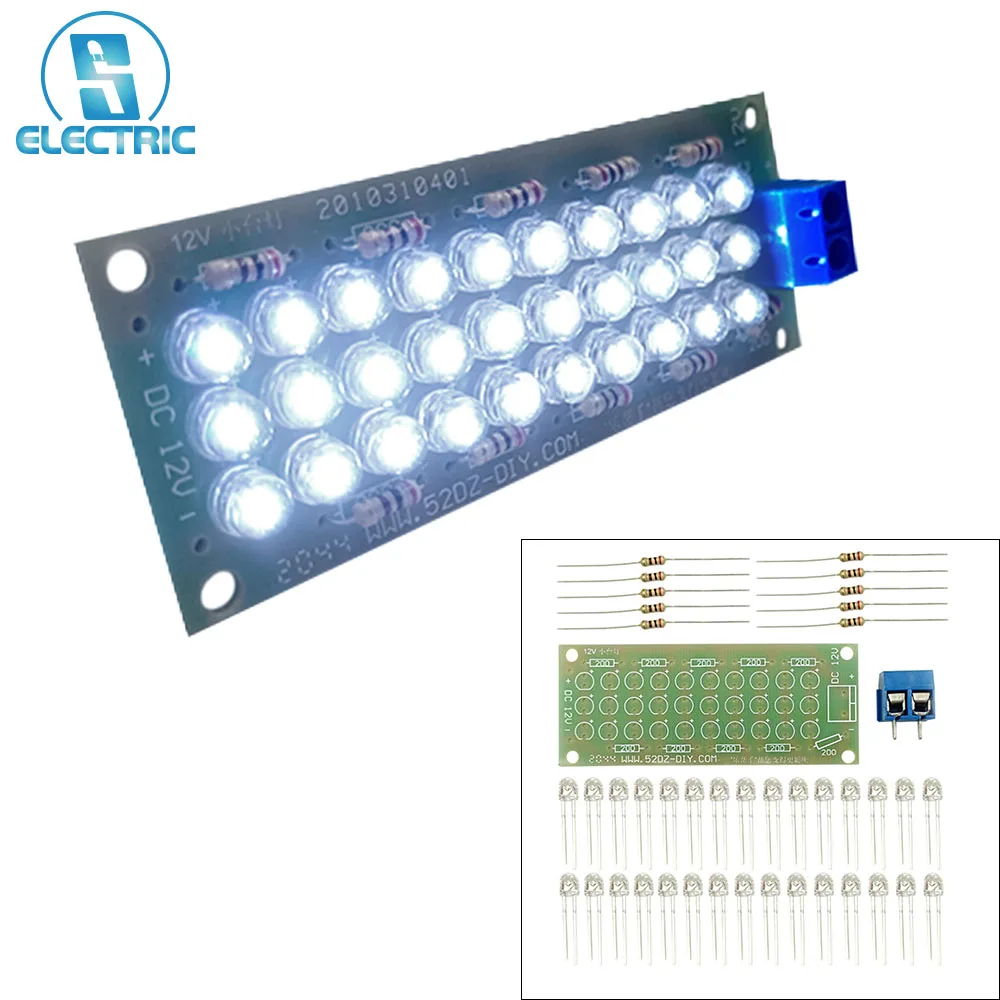 

12V Lighting Table Lamp LED Kit Electronic Circuit Board Soldering Training DIY Production of Loose Parts Fun Small Lamp