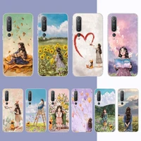 toplbpcs cute cartoon girl forest girl phone case for samsung s21 a10 for redmi note 7 9 for huawei p30pro honor 8x 10i cover