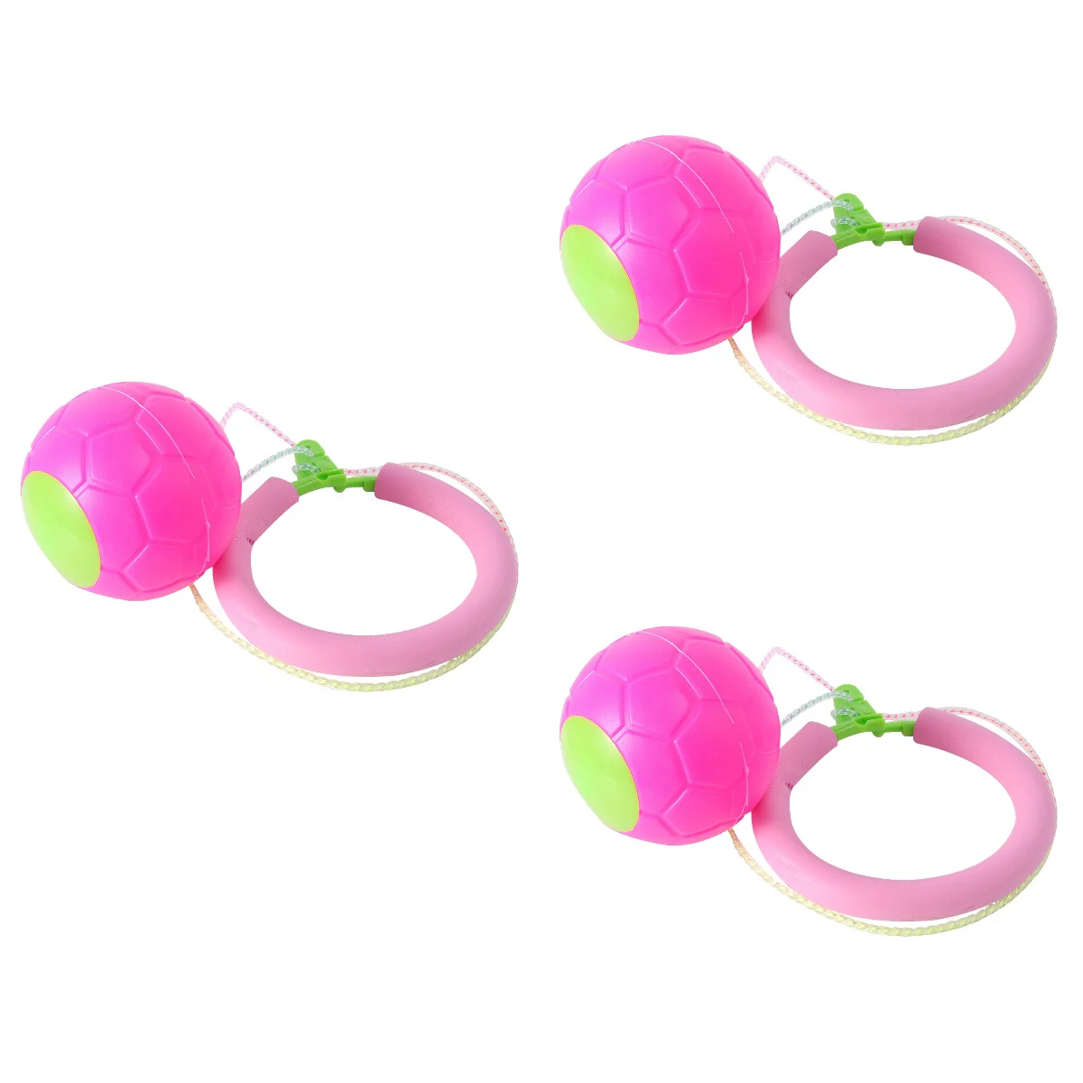

3pcs Kids Jump Loop Funny Rotation Jumping Loop for Kid Child Boy Girl (Rosy)