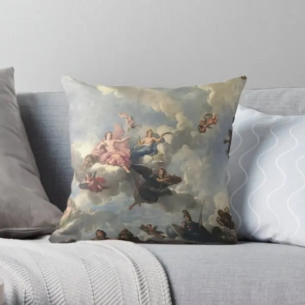 

Aesthetic Renaissance Angels Printing Throw Pillow Cover Throw Sofa Waist Wedding Square Car Bed Soft Pillows not include