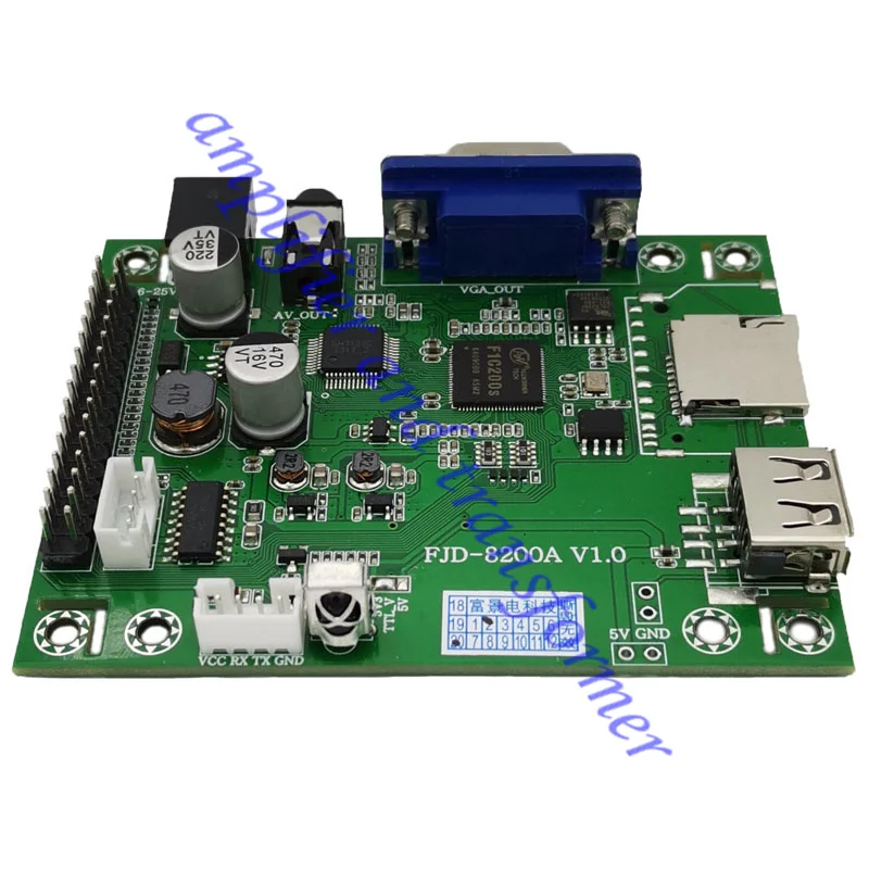 

Serial port control MP5 playback decoding board, full HD video lossless music horizontal and vertical advertising machine board