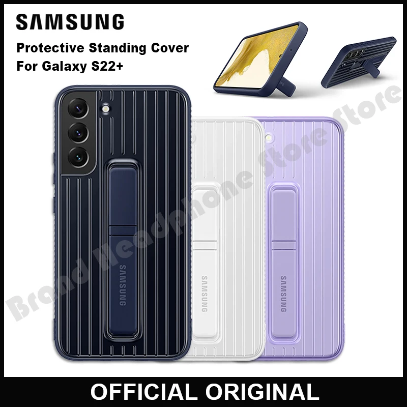 Official Original Samsung Rugged Case with Stand Shockproof Vertical Case for Galaxy S22+ / S22 Plus 5G  EF-RS906CNEGUS