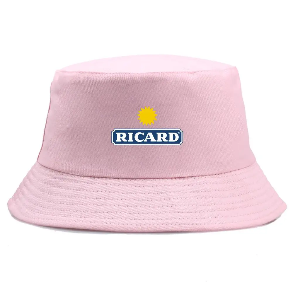 

Summer New Ricard Printed Bucket Hat Women Cotton Men Outdoor Sport Sun Protection Hip Hop Fisherman Hat Gorro Pescador Bob Hats
