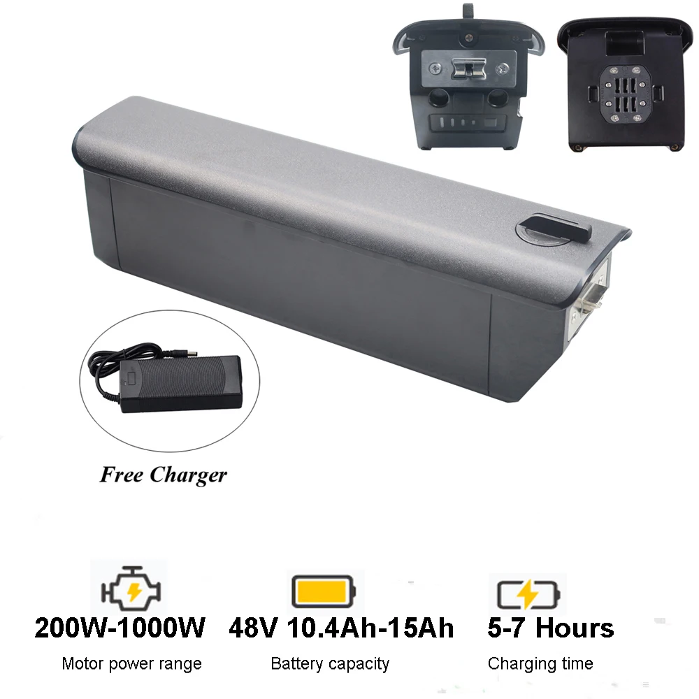 Складной Аккумулятор для электрического велосипеда трехколесный велосипед 48 В 10