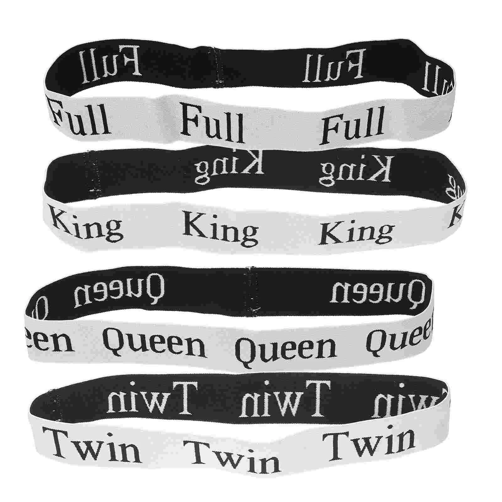 

4 Pcs Resistance Band Queen Size Bedding Shoulder Strap Elastic Storage Cleanse Adjustable Pillow Case