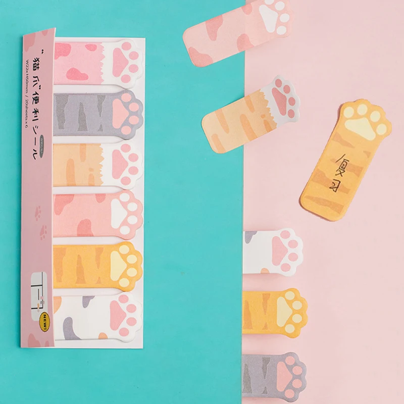 

120 листов, Стикеры для заметок с кошачьими крапанами