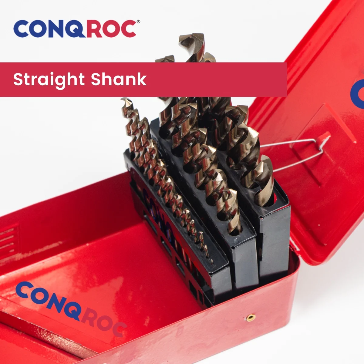 Набор сверл из кобальта HSS M35 с прямым хвостовиком металлический чехол высокое