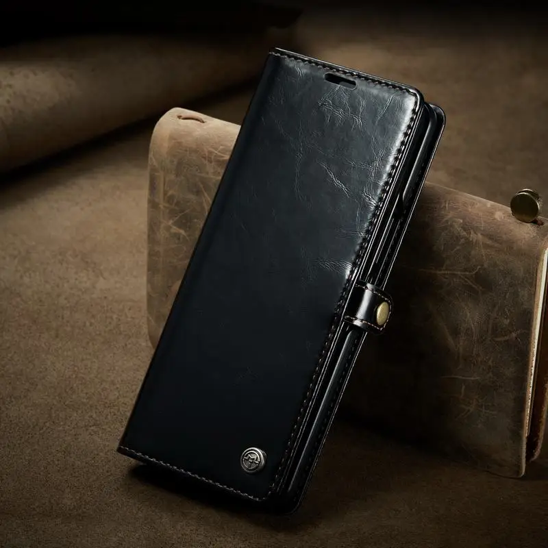 Kup Skórzany Pokrowiec Do Samsung Galaxy Fold 4 Pokrowiec Magnetyczny Portfel Gniazda Kart Biznesowy, Odporny Na Wstrząsy Regał Do Etui Galaxy Z Fold 4