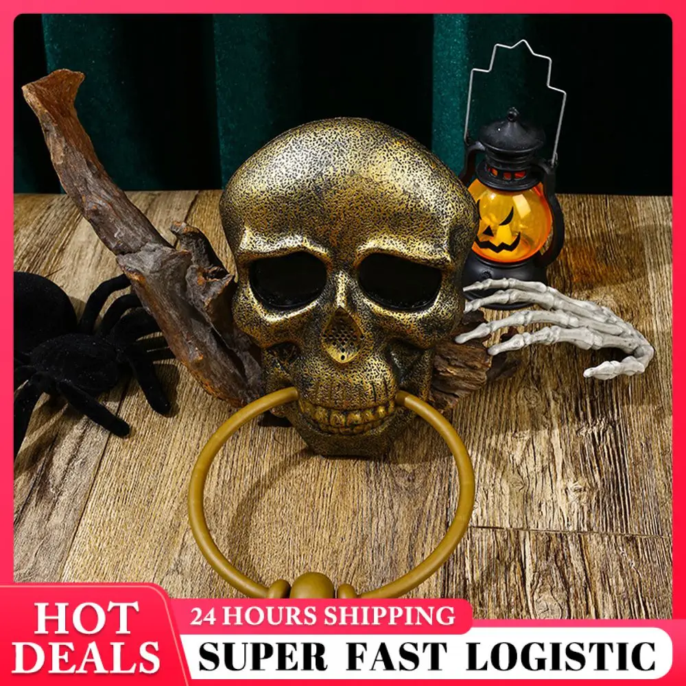 

Haunted House Party Supplies Scream Of Terror Halloween Glowing Skull Toy Glowing Skull High-quality Materials Easy To Hang