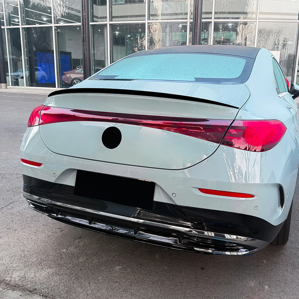 Фото Задний спойлер в стиле AMG для Mercedes-Benz CLA C174 C178 2026+, высокопрочный ABS-пластик, без сверления, глянцевый черный, тюнинг-аксессуары. №2