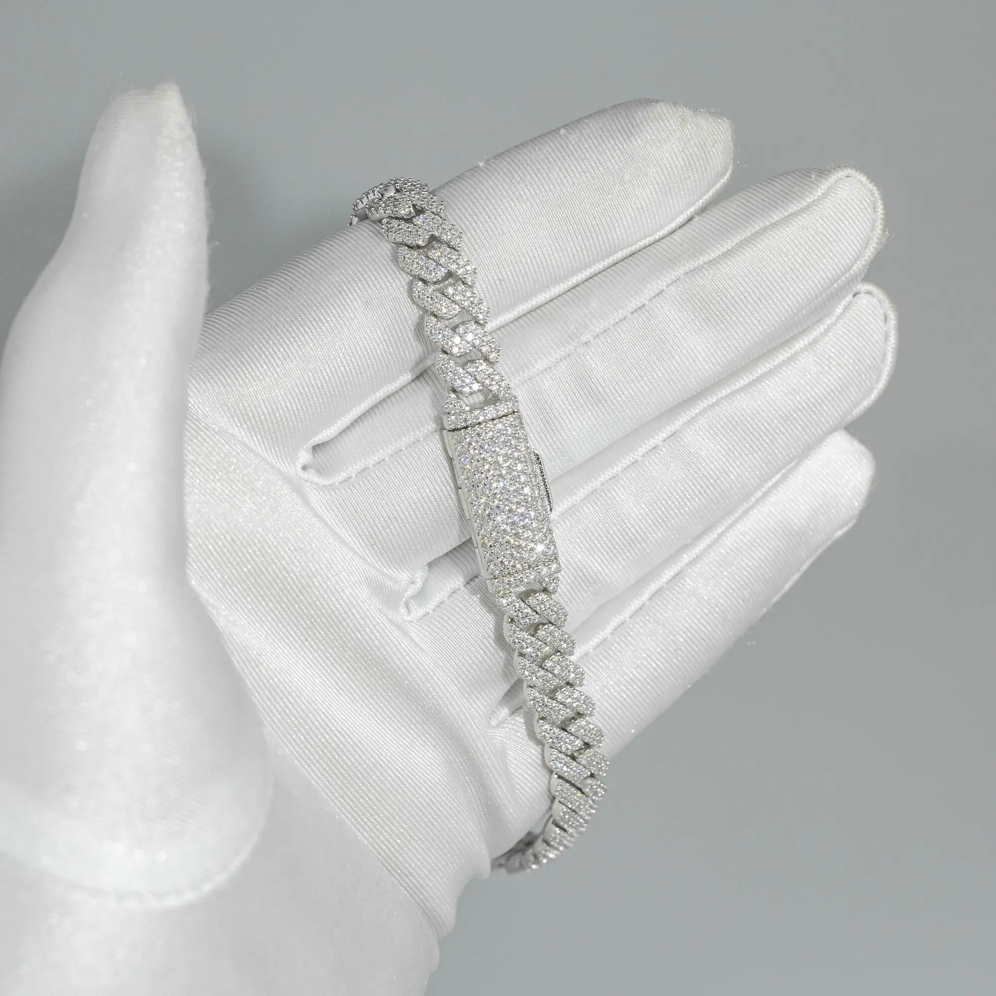 Ювелирные изделия в стиле хип-хоп на заказ бриллиантовое ожерелье позолоченное 18