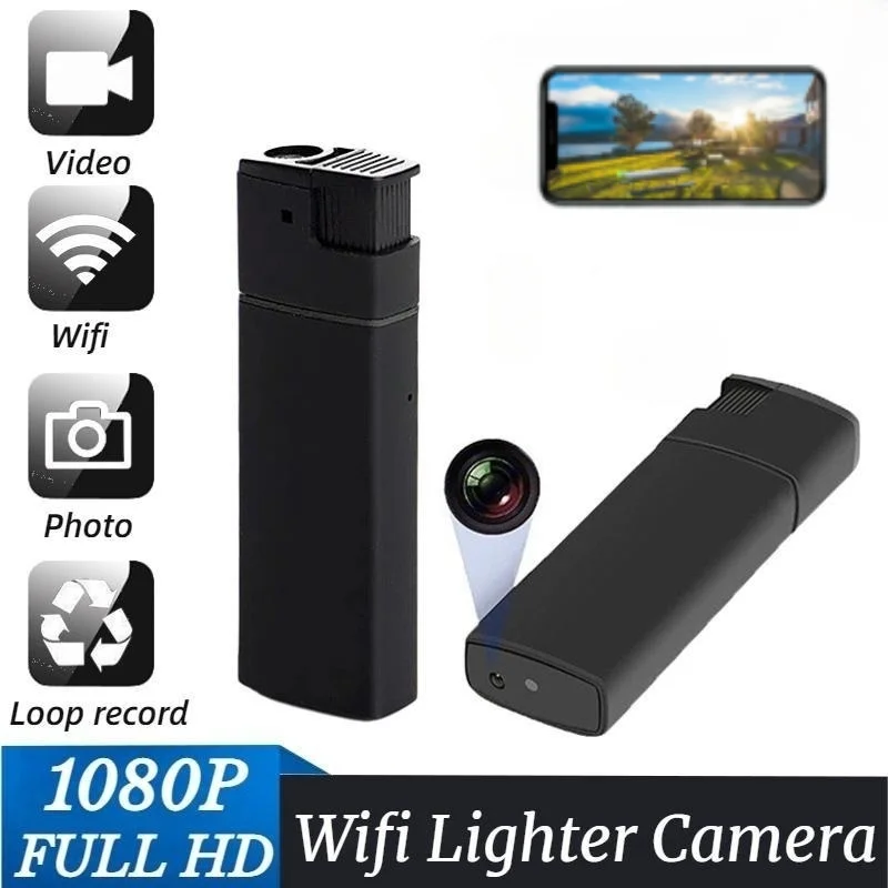 

1080P Full HD Mini Wifi Camera Portable Lighter Camcorder Night Vision Smart Home Security Surveillance Outdoor Sports DV Cam