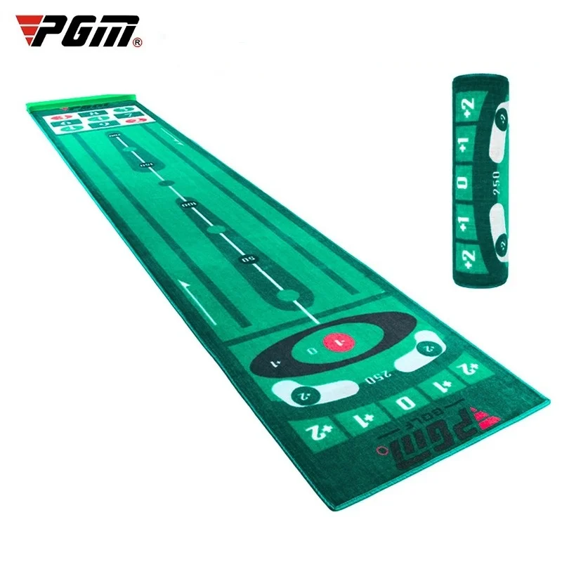 PGM  0.6*3M Portable Indoor Golf Training Mat Clear Distance Marking Golf Putting Swing Exerciser Golf Training Accessories Aids