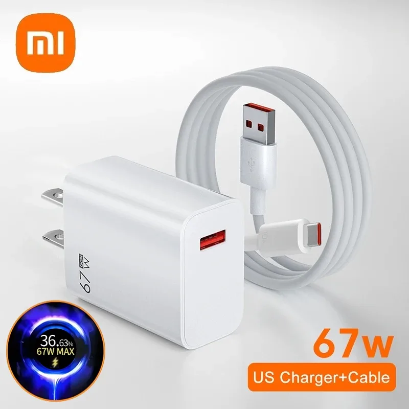 Оригинальное зарядное устройство Xiaomi 67 Вт Turbo Fast Charge 120 EU Hypercharge Gan адаптер для Redmi