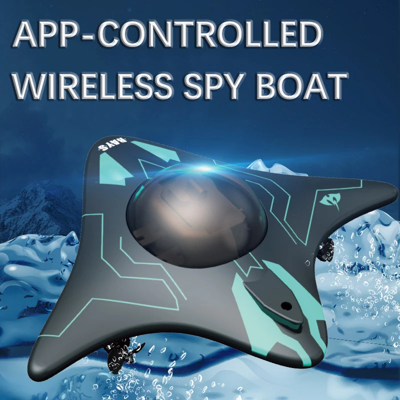 

Радиоуправляемая лодка с подводной камерой, детская игрушка, мини-подводная лодка с мобильным управлением, Wi-Fi, 6-полосная лодка с изображением в реальном времени и управлением через приложение, Hd-видео