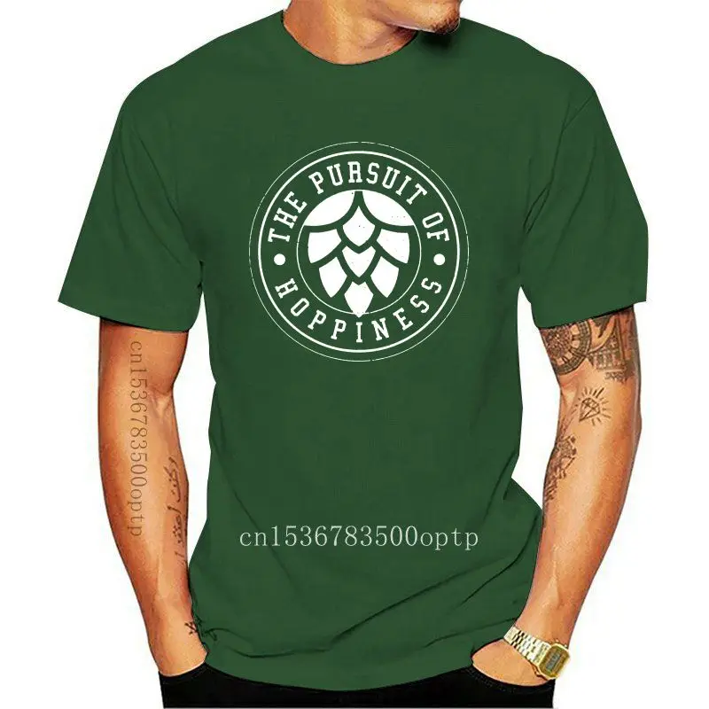 

Camisetas divertidas de The Pursuit Of Hoppiness Craft Beer Hops, Tops de primavera, camisetas ajustadas de talla S-3xl, ropa co