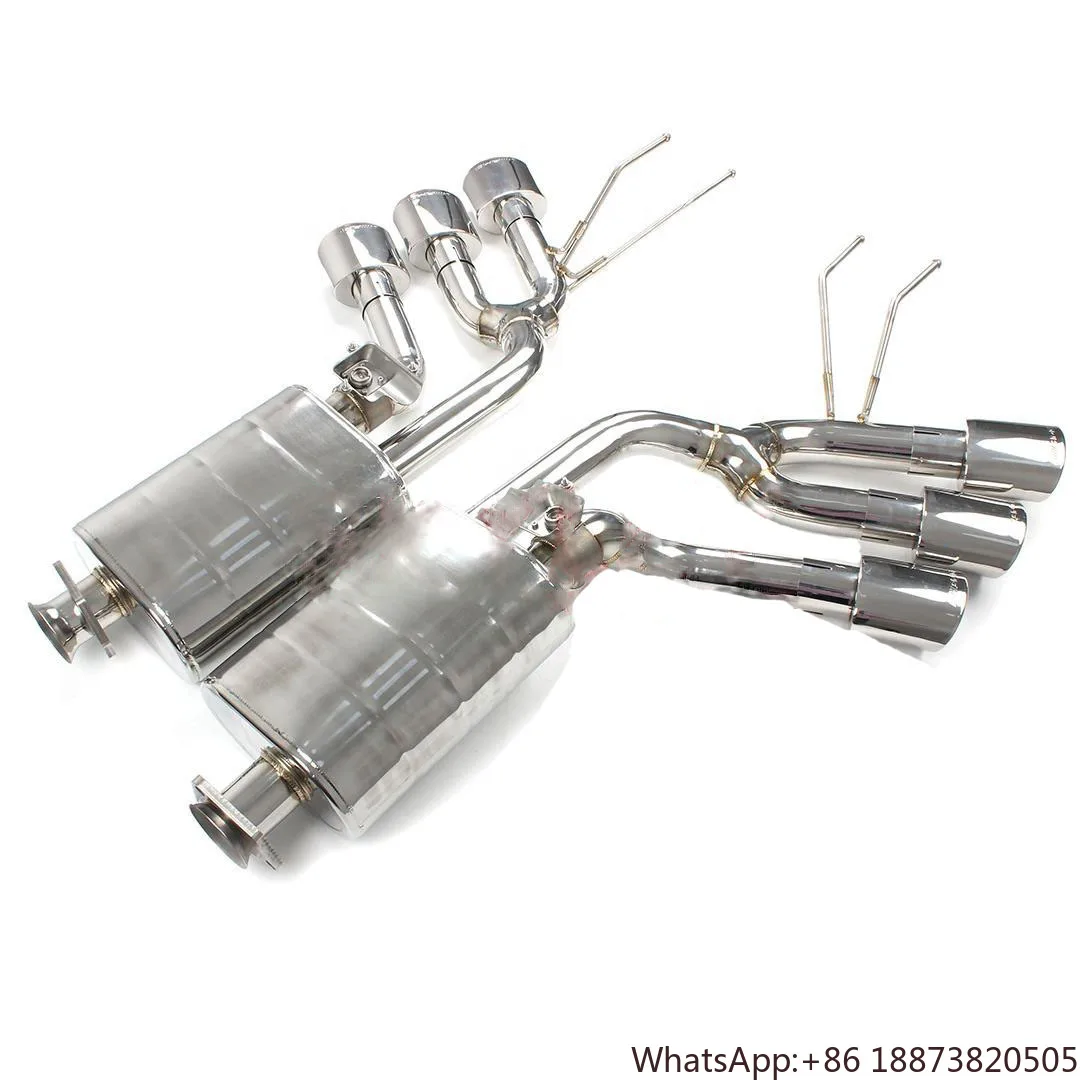 Фото Оптовая цена из нержавеющей стали Valvetronic Cat-back выхлопные трубы средняя секция для Mercedes Benz W464 W463a G63 G500 выхлоп №1