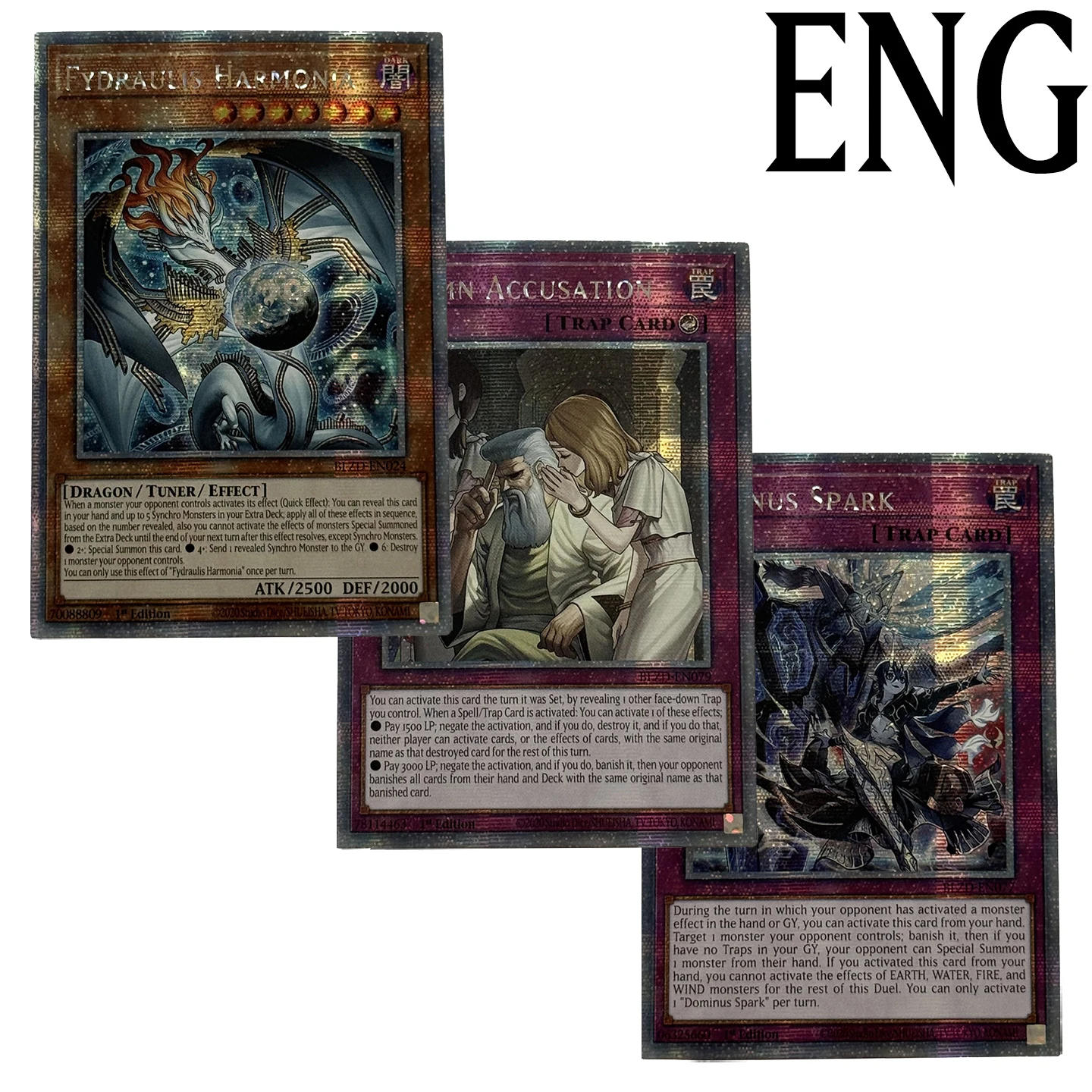 Фото Ю-Ги-О! Коллекционные DIY-карты-прокси Fydraulis Harmonia Solemn Accusation Spark Collection Card Toys TCG Gift Ygo (Неоригинальные) №1