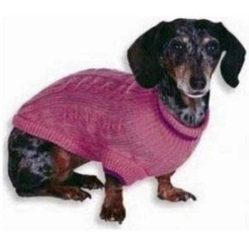 

Fashion Pet Cable Knit Dog Sweater - PinkST80066