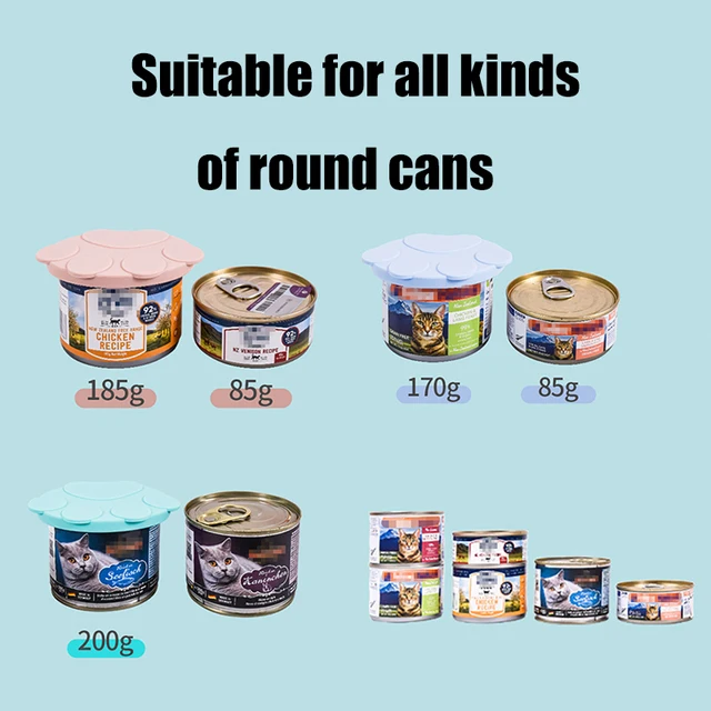 3 In 1 Reusable Silicone Dog Cat Canned Lid Portable Food Sealer Spoon Pet Food Cover Fresh Tin Cover Cans Cap Pet Accessories 3