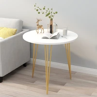 side table modern coffee tables home iron side tables living room furniture simple light luxury nordic sofa round corner ins