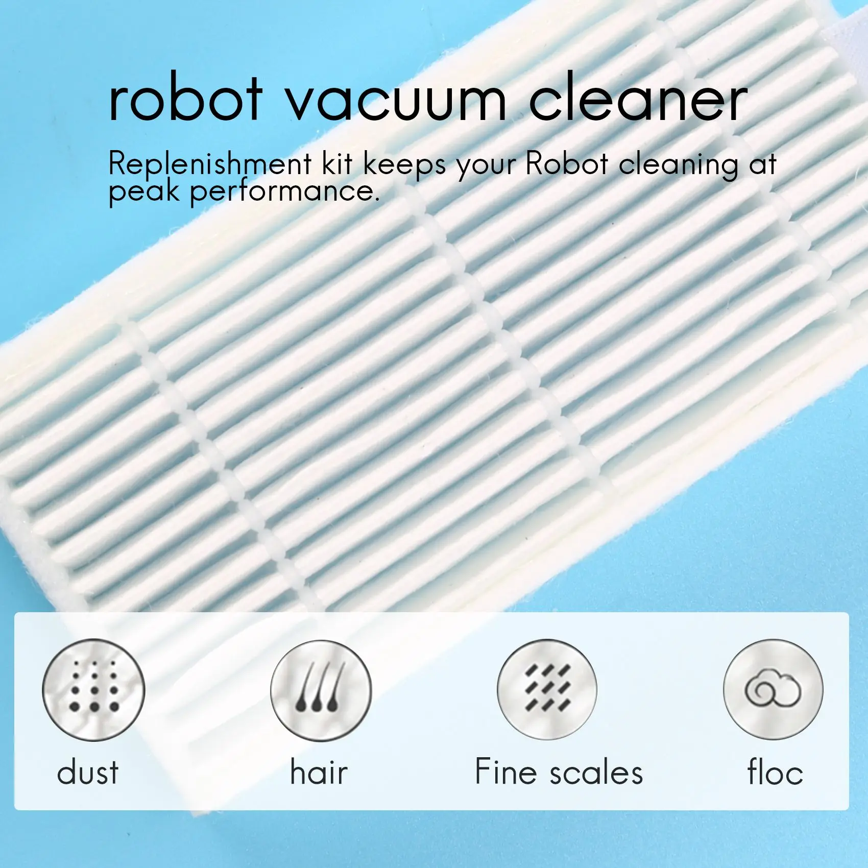 Запчасти для робота-пылесоса Ariete Briciola 2711 2712 2713 2717 10 шт. боковая щетка и 4 фильтра