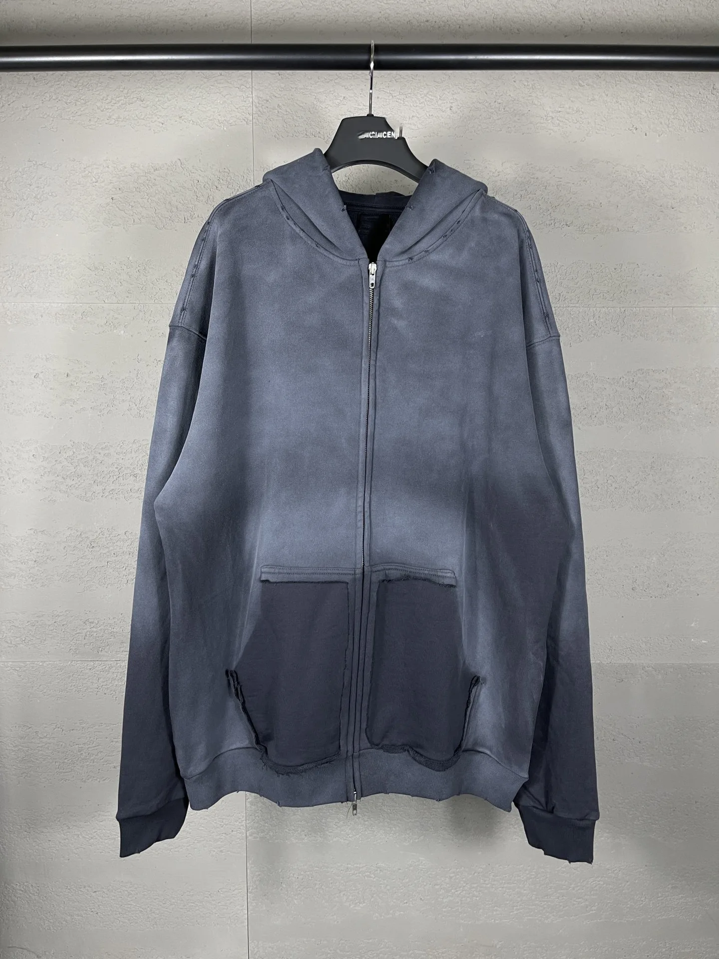 

Hooded Sweatshirts Long Sleeve Zipper Loose Men Hoodies