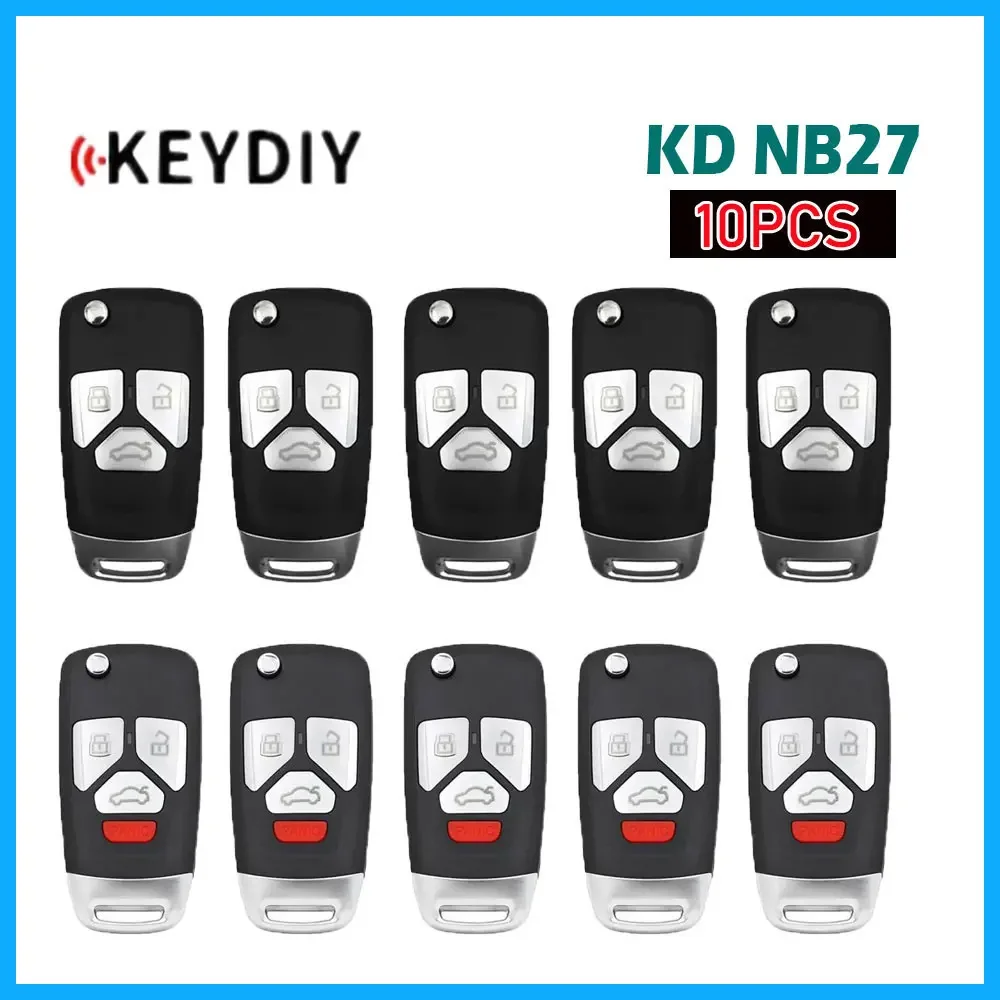 

Универсальный многофункциональный дистанционный ключ KEYDIY KD NB27, 10 шт., 3-кнопочный Автомобильный ключ для KD900/Φ/KD MAX/KD мини-программатор ключей