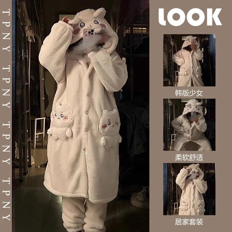 MINISO костюм для косплея Chiikawa взрослых халаты кигуруми Jiyikawa комбинезон аниме