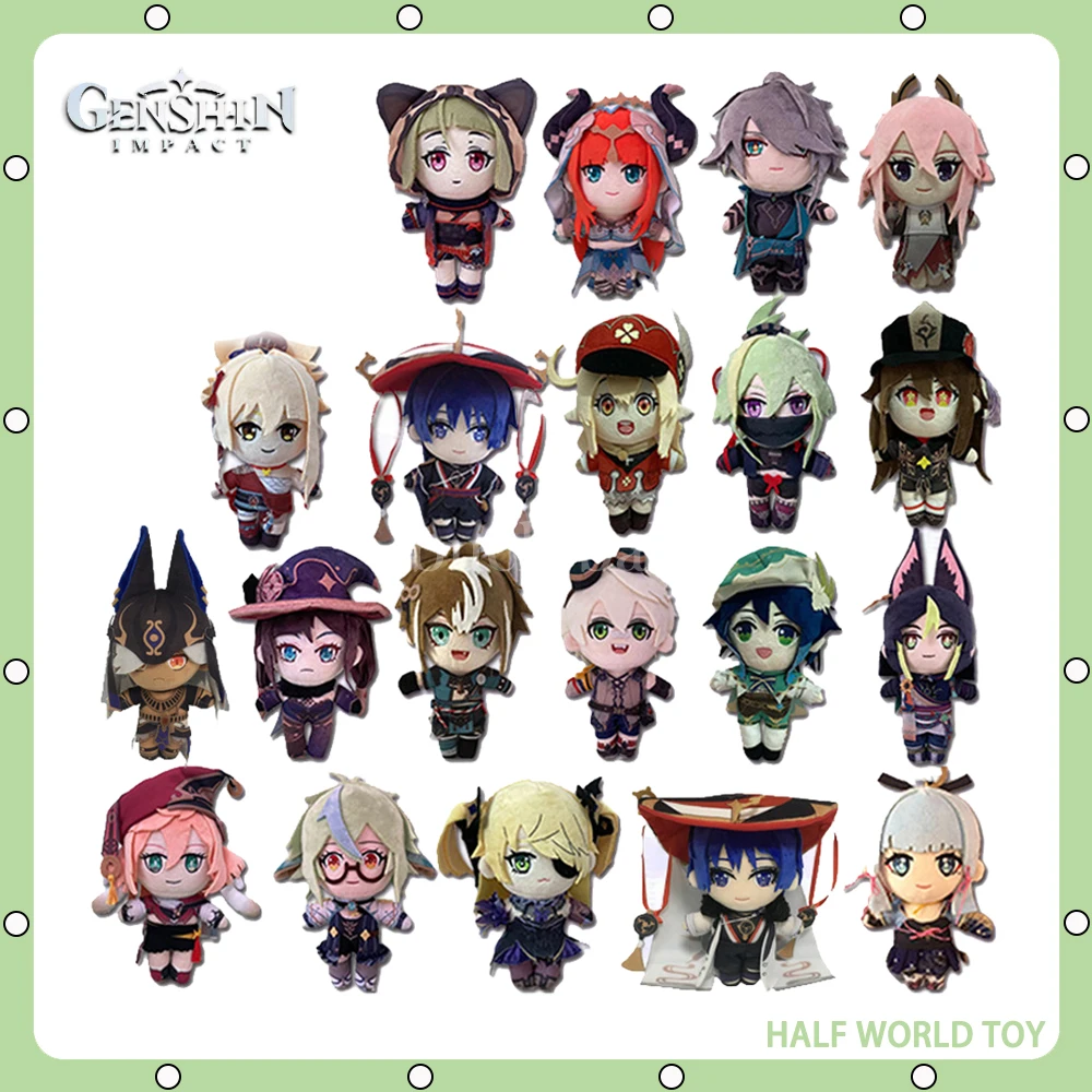 

Мягкая плюшевая игрушка Genshin Impact Anime 20 см Hu Tao Yae Miko, мягкая игрушка Nilou Dori Scaramouche Klee, мягкая плюшевая игрушка, Детский Рождественский подарок