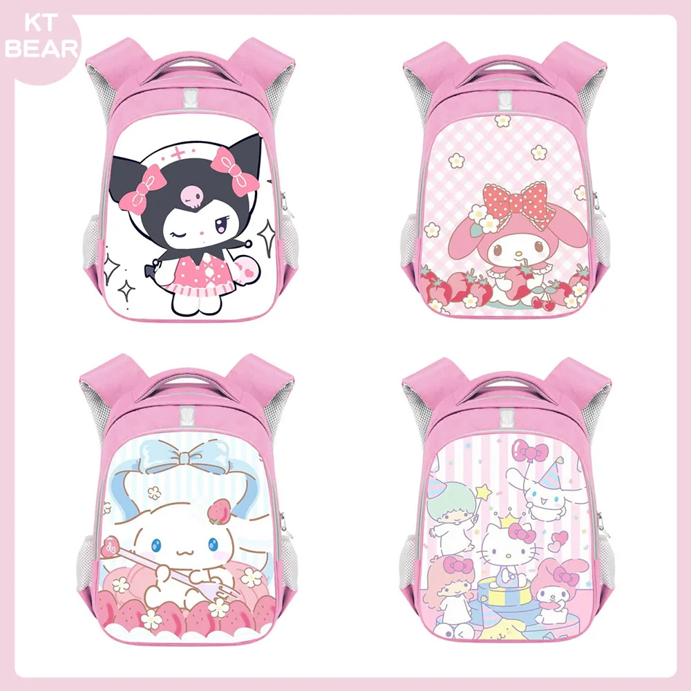 

Hello Kitty My Melody Kuromi Primary School Schoolbag Lightweight Cinnamoroll Children Backpack Pochacco Large Capacity Backpack