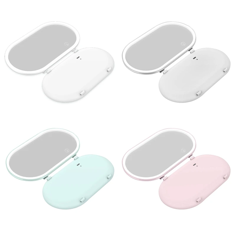 

Универсальное Автомобильное Зеркало-Солнцезащитный козырек с регулируемой яркостью светодиодное автомобильное зеркало для макияжа свети...