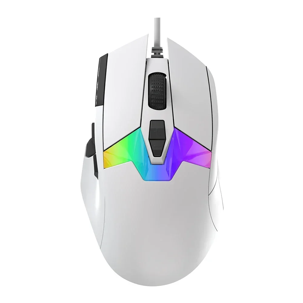 Проводная легкая мышь PYLV X DAREU A980 8 кГц PAW3395 26000 точек на дюйм RGB подсветка