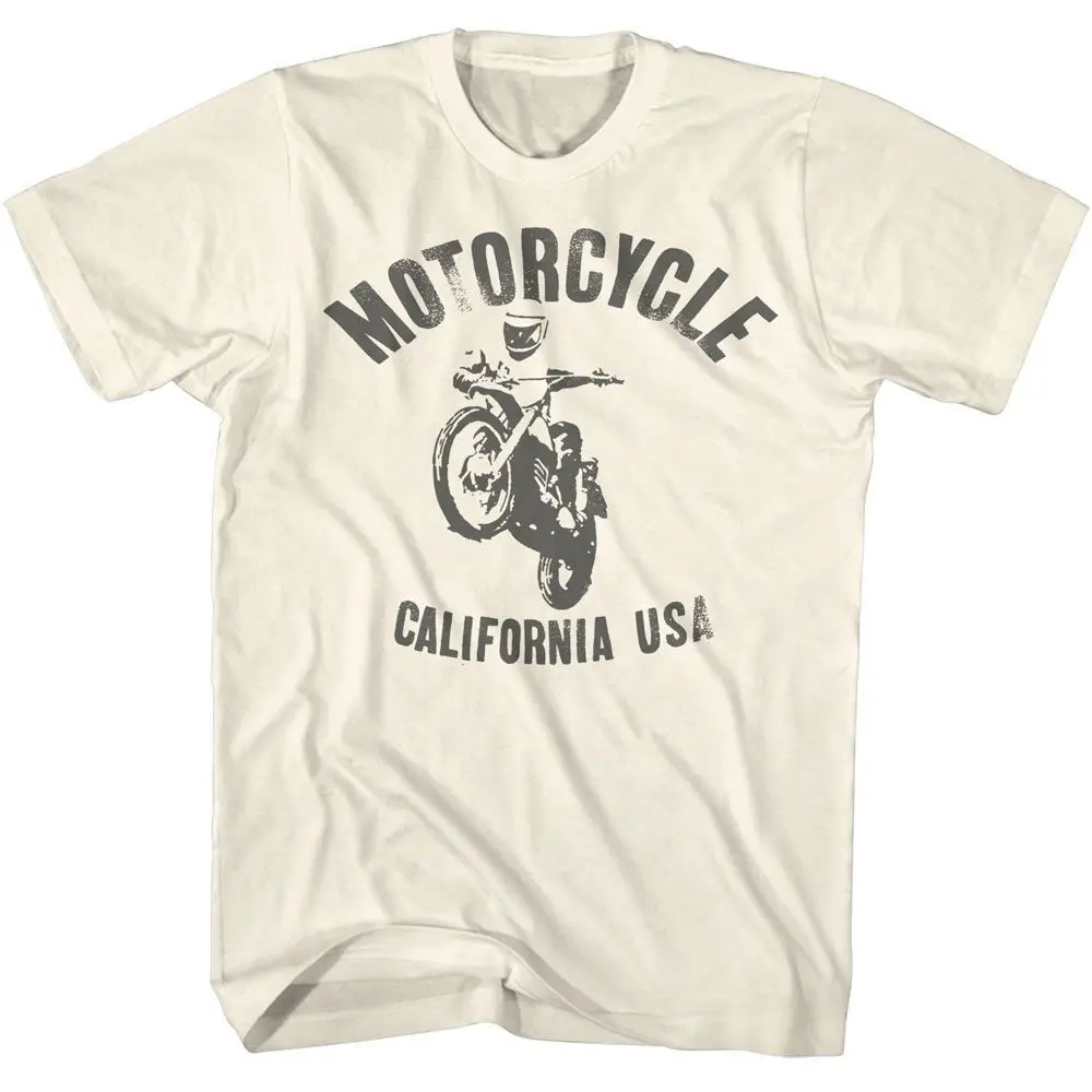 Фото Футболка для взрослых с Брюсом из коричневой пленки Moto Cali Usa №1