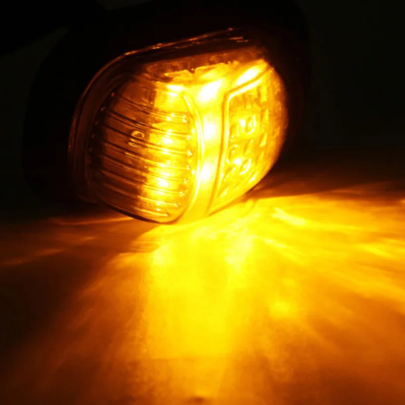 

2Pcs Set Motorcycle 12V Flush Mount 9 LED Turn Signal Blinker Light Lamp Amber Lights High Quality Plated ABS Plastic Housing