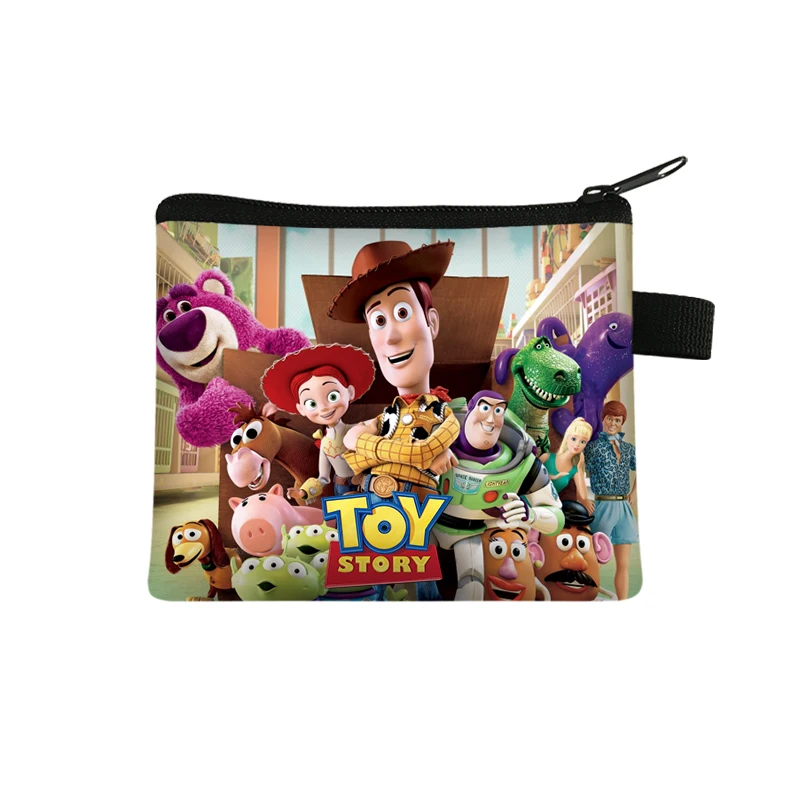 

Disney Toy Story Woody Buzz Lightyear Money Coin Purse Boys Girls Short Wallet Card Bag Mini Pocket Storage Bags Kids Gift