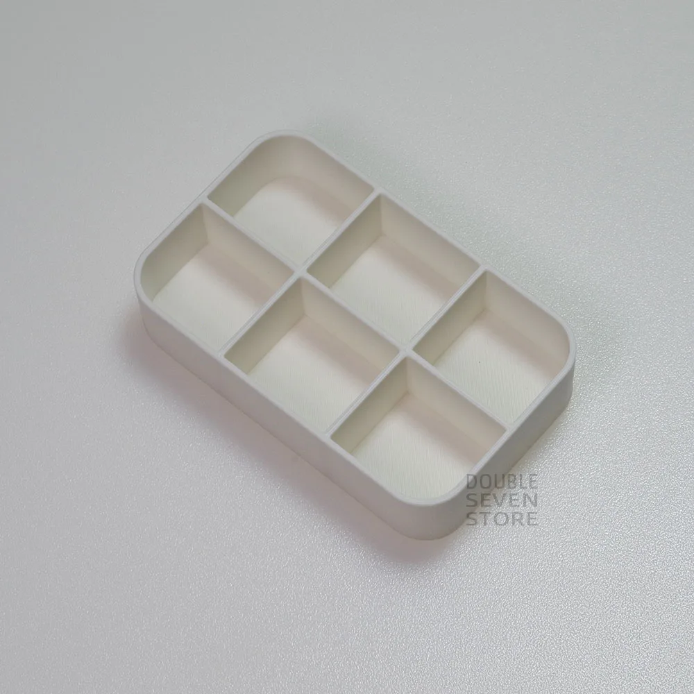 Металлический жестяной поднос Белый Органайзер художественная палитра